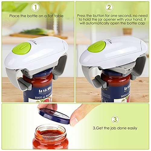 Automatic jar opener demonstrating usage on a jar.