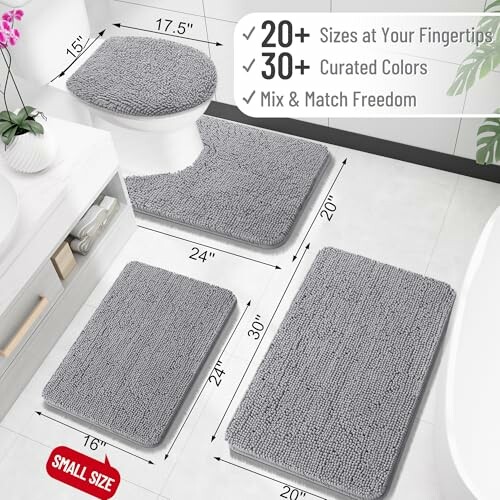 OLANLY Bathroom Rugs