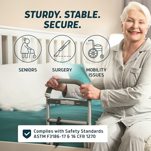 Lunderg Bed Assist Rail for Seniors