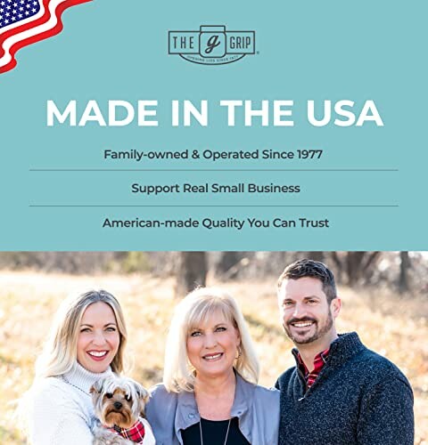 Family-owned business in the USA with a family portrait.