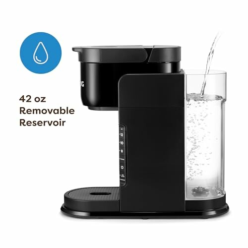Keurig coffee maker with 42 oz removable reservoir.