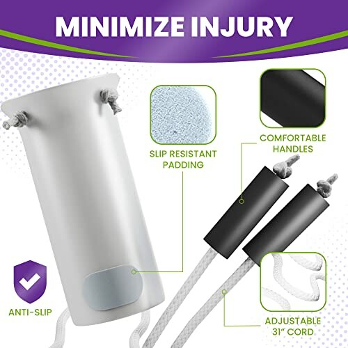 Leg cast protector with slip-resistant padding and adjustable cord.
