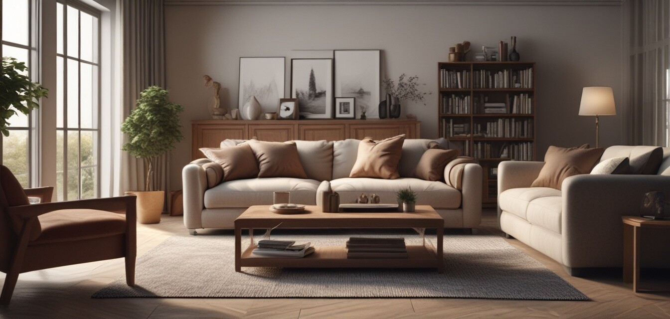 Living room setup for comfort