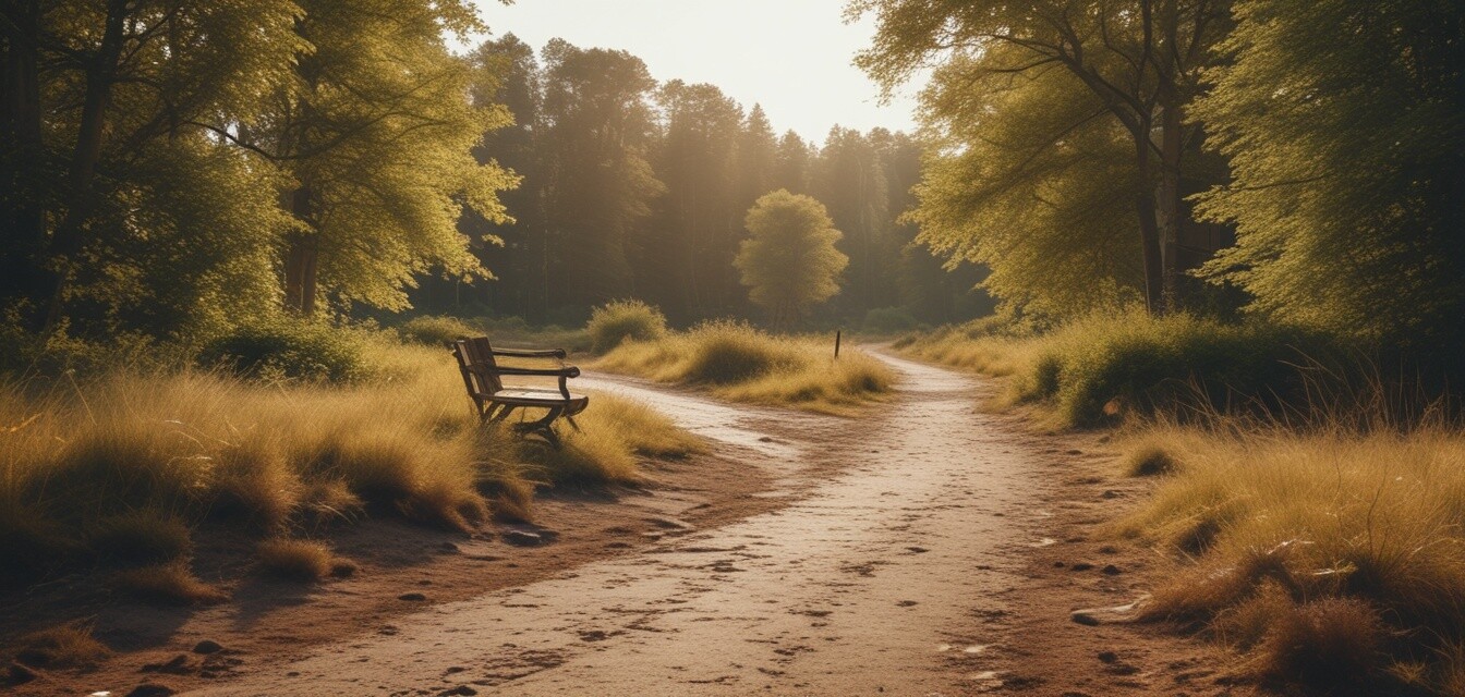 Outdoor devices on nature walk