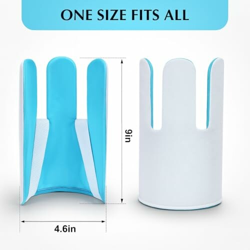 Sock aid device showing dimensions for easy use.