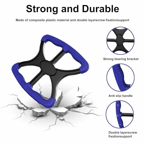 Strong and durable bearing bracket with anti-slip handle and double layer screw fixation support.