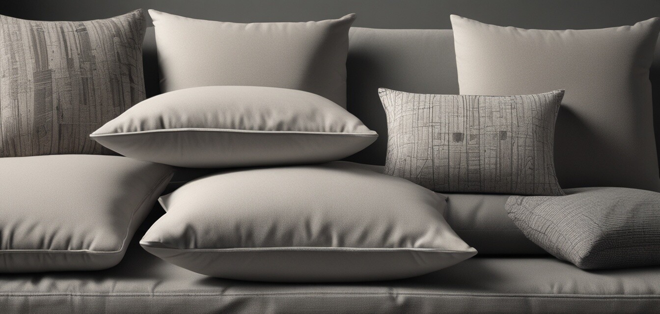 Supportive cushions for living room comfort