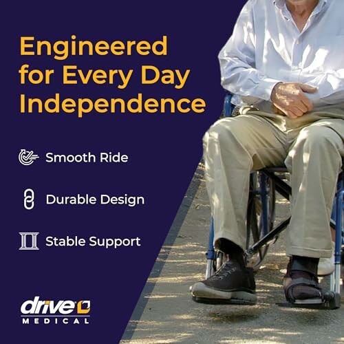 Drive Medical Blue Streak Lightweight Wheelchair